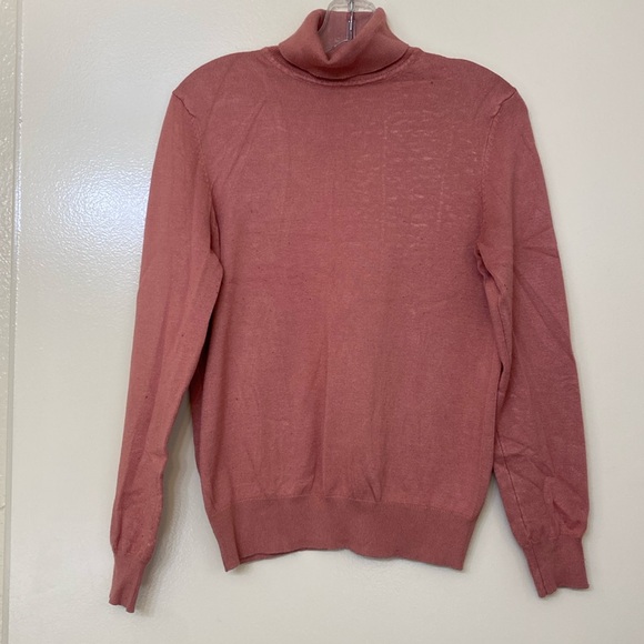 MADISON GREY pink turtleneck long sleeve - Picture 1 of 4